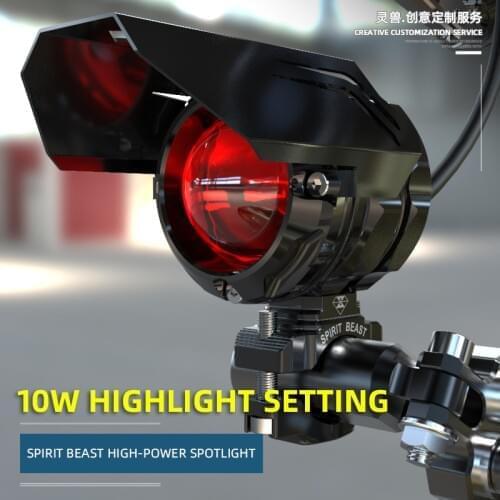 Spirit beast motocross LED spotlight motorcycle accessories 10W high brightness car lights external flashing auxiliary lights
