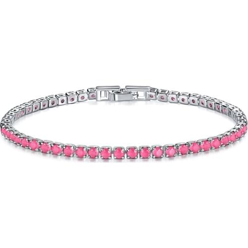 Clear Crystal Tennis Bracelet For Women Men Bracelet Cubic Zirconia Jewelry Party Wedding Hip Pop Accessories Couple Bracelet