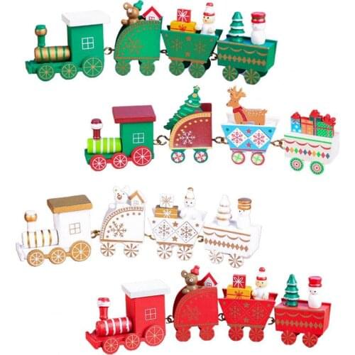 Christmas Train Ornament Memorable Anti-dust Vivid Boy Girl Adorable Christmas Train Pendent Lovely Appearance Desk Decoration