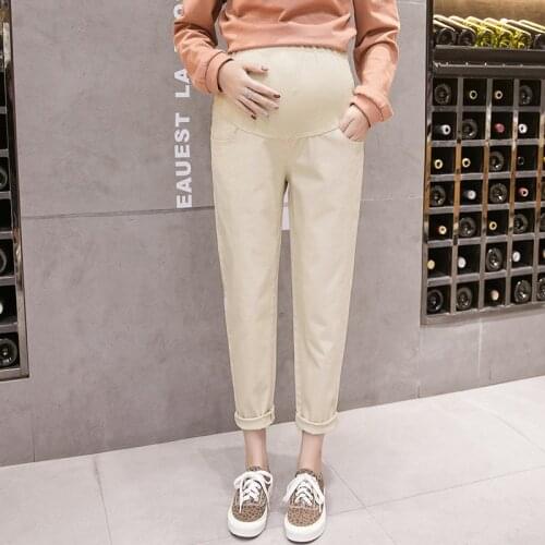 High Waist Maternity Pants for Pregnant Women Nursing Long Prop Belly Legging Skinny Elastic Pant Clothes For Pregnancy Trousers