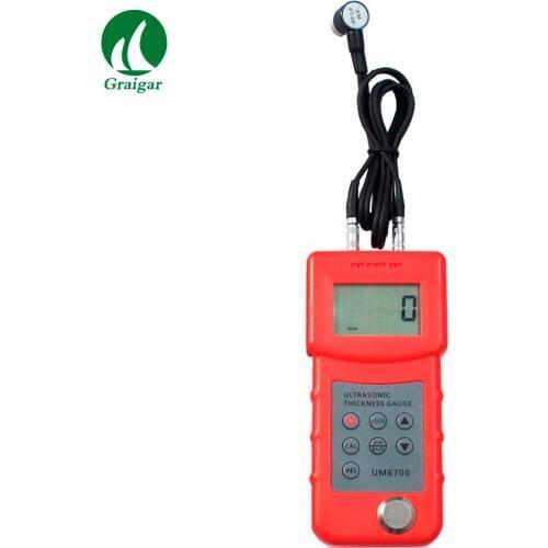 UM6700 Ultrasonic Thickness Gauge Metal Thickness Meter Tests Ultrasonic Wave Well-conductive Materials 1.0-280mm Fast Shipping