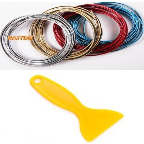 5m Car Interior Exterior Mouldings Trim Decorative Strip Line For Citroen Picasso C1-C4 C4L C5 DS3-DS6 Elysee C-Quatre C-Triomph