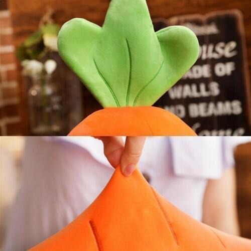 Expression Carrot Plush Toys Cute Radish Pillow Doll Sleeping Plush Cushion Children Toy Holiday Pillow Girl Gifts L5U3