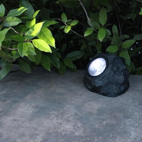 High-quality Imitation Stone Solar Lawn Garden Spotlight Outdoor Light Landscape Lighting Solar Panels IP65 Waterproof Durable