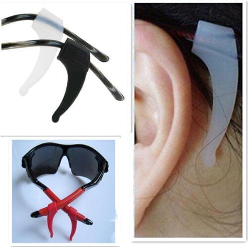 1Pairs Anti Slip Silicone Glasses Ear Hooks Round Handles Glasses Sports Temple Tips Soft Ear Hook For Children Adults
