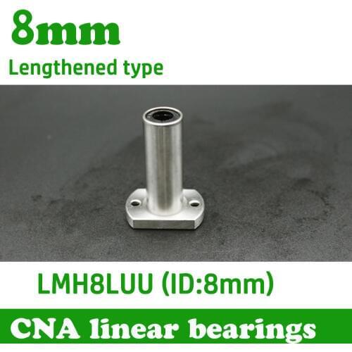 2pcs/lot Free shipping LMH8LUU 8mm long type flange linear bearing CNC Linear Bush