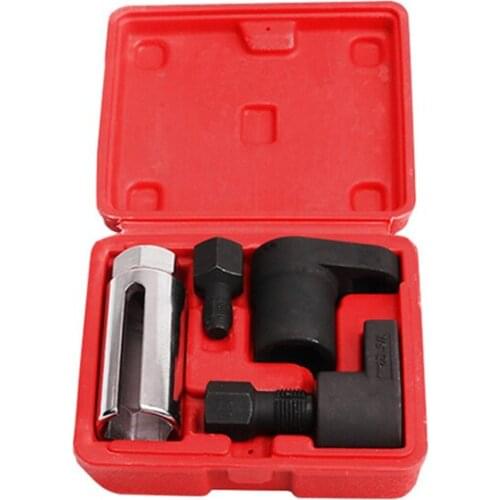 5pcs Oxygen Sensor Socket Wrench Thread Chaser Tool Kit Fit for All Auto O2 Socket Removal Installation Install Offset Vacuum