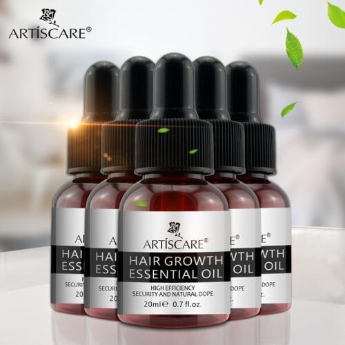 ARTISCARE Hair Growth Essential Oil Hair Care Treatment For Men And Women Hair Loss Essence Liquid Repair Hair Root 20ml 5PCS