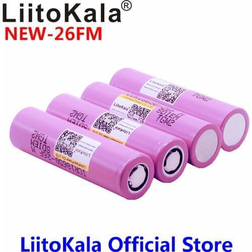4PCS 3.7V 18650 2600mAh Original 18650 2600mAh rechargeable Battery ICR18650-2600FM safe batteries Industrial use