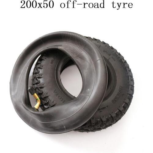 Electric vehicle accessories 8 inch 200 X50 rubber tire internal and external tire, electric vehicle cross country tire wheel sk