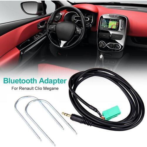 Car Radio MP3 Auxiliary Adapter Aux Input Jack Cable Adapter For Renault 2005-2011 Clio Megane Laguna Modus Auto Parts