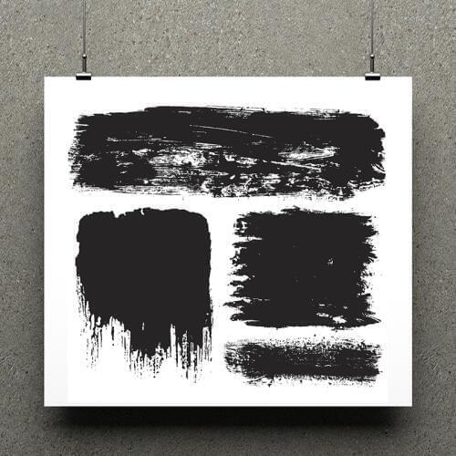 AZSG Ink Stain Silicone Clear Stamps For Scrapbooking DIY Clip Art /Card Making Decoration Stamps Crafts