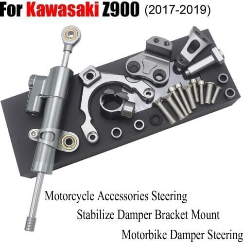 FOR KAWASAKI z900 2017-2019 z 900 Motorcycle Damper Steering Stabilize Safety Control Bracket Mount kit Motorbike CNC aluminum