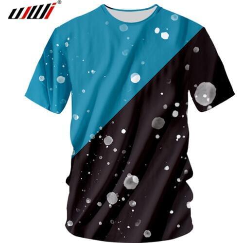 UJWI Creative Mens O Neck Tshirt 3D Printed The New Listing Assorted Color Tee Shirt Oversized 5XL Free Shipping Man T-shirt