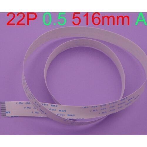 1pcs FFC/FPC Flexible Flat Cable UP /Down Connector 0.5mm Pitch 22Pin Type A Length 516mm