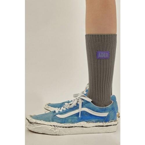 Cotton Socks Designer Harajuku Letter Printing Embroidery ADER Socks Breathable Sports Street Trend Womens Fashion Tube Socks
