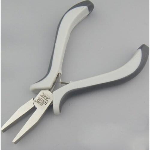JERXUN 5" High Quality Flat Nose Pliers Multi-functional High Carbon Steel Mini No Teeth Jewelry Tools Pliers Hand Tools