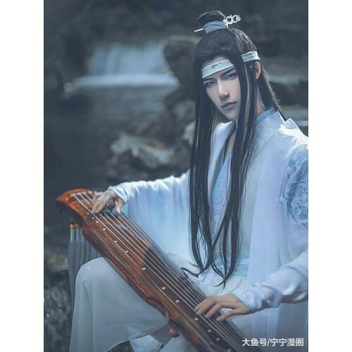 Lan Wangji Cosplay Grandmaster of Demonic Cultivation Costume Lan Wangji Adult Mo Dao Zu Shi Costume The Founder of Diabolism