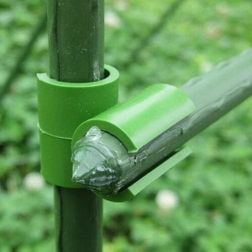 10 PCS Cross Plastic Clips Plant Support Fixed Connector Adjustable Agriculture Fastener Pillars Diameter 8-20mm Gardening Tools
