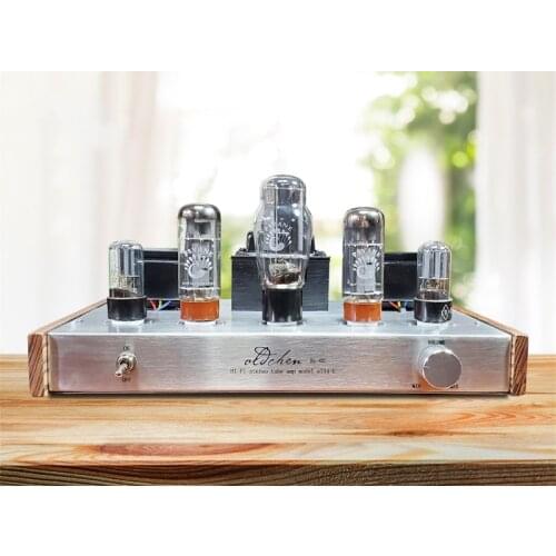 Latest Laochen EL34 Bluetooth 5.0 Tube Amplifier Class A handmade Single-ended lamp Amp Soviet 6H8C 5U4G