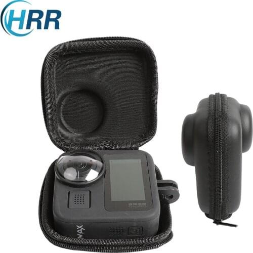Mini Carrying Case for GoPro Max Camera, Hard Shell Protective Case Travel Portable Storage Bag Fits with Selfie Stick Pole