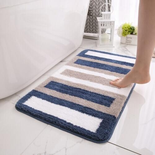 Fashion hot sale New flocking home door slip mat house hold bathroom bathroom Comfortable Bath Paddoor absorbent mat door mat