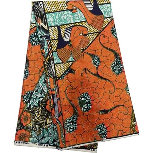 Veritable Original Real Wax African Ankara Gold Brocade PFabric 100%Best Quality Soft99 Nigerian Dress Material For Sewing SP-ER