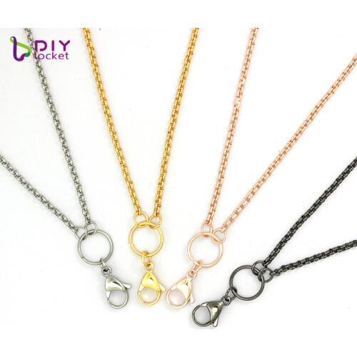 10pcs Stainless steel rolo chain necklace for floating locket chains 2.5mm width 26/ 30 inch length LSCH03*10