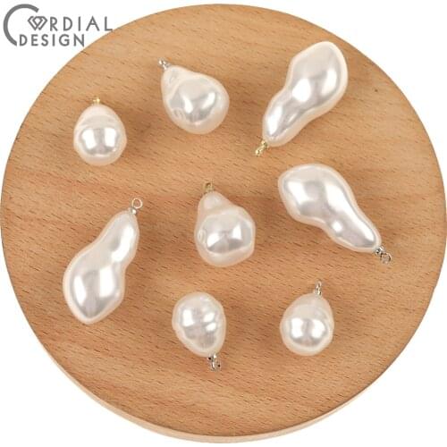 Cordial Design Charms/Hand Made/Imitation Pearl/DIY Pendant/Jewelry Accessories/Earring Connectors/Jewelry Findings & Components