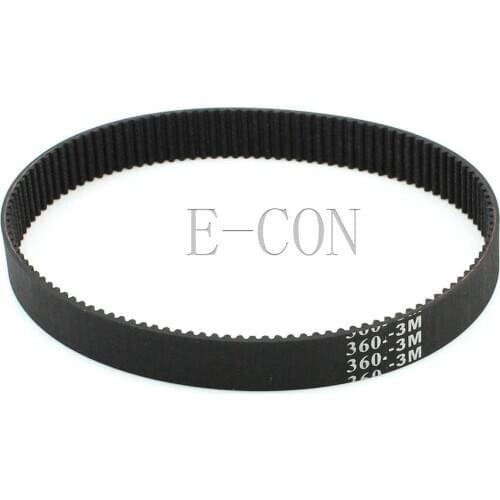 1pcs/5pcs 360-3M HTD Timing Belt 120 Teeth Cogged Rubber Geared Closed Loop 10mm/15mm/20mm Wide