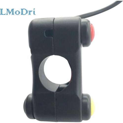 LMoDri 3 Buttons Universal Motorcycle Switches 7/8" 22MM Handlebar Motorbike Headlight Switches Fog Lamp Button Horn Switch