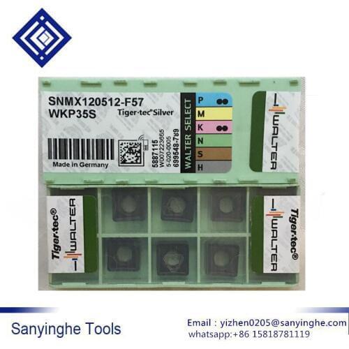 High quality sanyinghe cnc tools 10 pcs/lots SNMX120512 F57 WKP35 cnc carbide turning inserts cnc blade lathe cutter tools