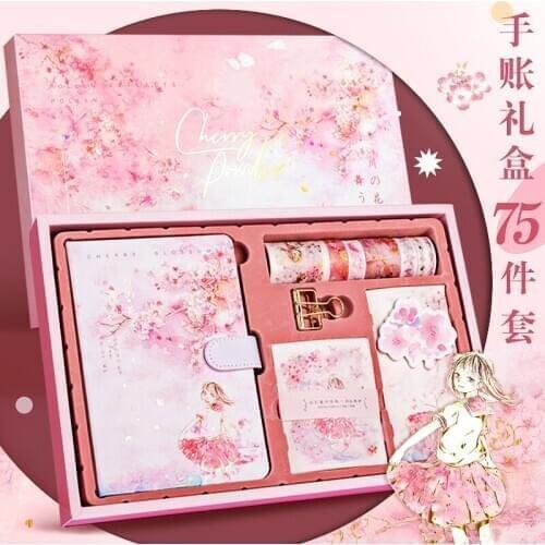 Japanese Decoration Color Paper Diary Notebook Washi Tape Set Cute Kawaii Korean Stationery Stickers Scrapbooking