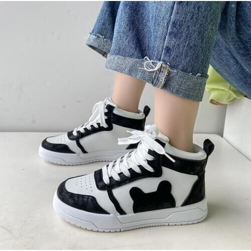 Flat Platform Shoes Plus Size 43 44 Skate Shoes Macarone Candy Woman Ins leisure New Chic Women Tide Low Top Sneakers Streetwear