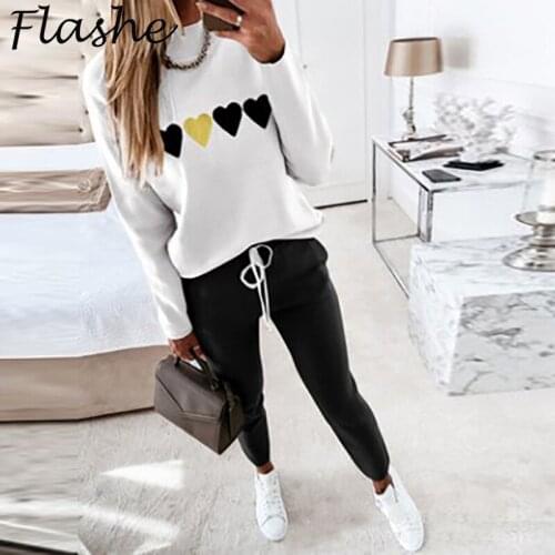 Spring Summer Sport Leisure Womens 2 Pieces Set Sleeveless Long Sleeve Top Drawstring Pants Suit Women Casual Tracksuit Female