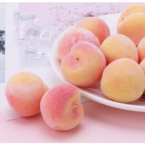 20pcs Lifelike Simulation Artificial Peach Fake Fruit Disply Home Party Decor 67JB