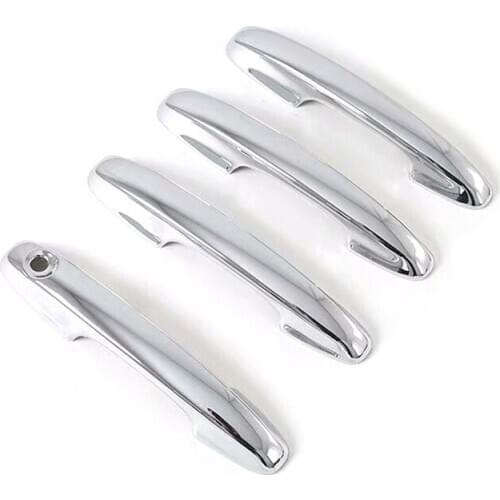 Car Styling Accessories 4PCS ABS Exterior Door Handle Decorative Strips Cover Trim No Key Holes For Ford Kuga Escape 2020 2021