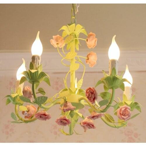 American Country Personality Pastoral Dining Room Bedroom Pendant Light Bed hanglamp