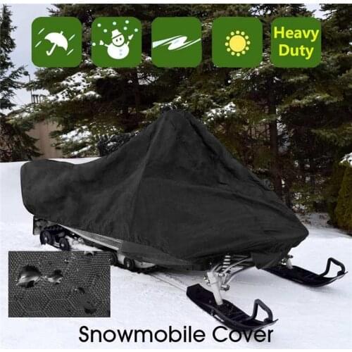 Snowmobile Cover Waterproof Dust Trailerable Sled Cover Storage Anti-UV All-Purpose Cover Winter Motorcyle Outdoor 368*130*121cm