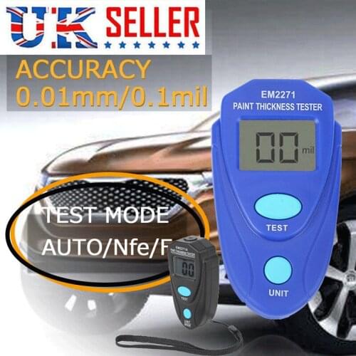 Mini LCD Digital Paint Thickness Tester Car Coating Gauge Meter Testing Instrument Paint Thickness Measure Paint Thickness Meter