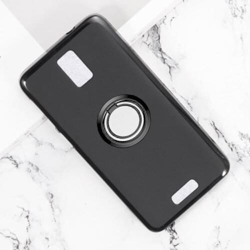 For Lenovo S660 Back Ring Holder Bracket Phone Case Cover Phone TPU Soft Silicone Cases for Lenovo S 660