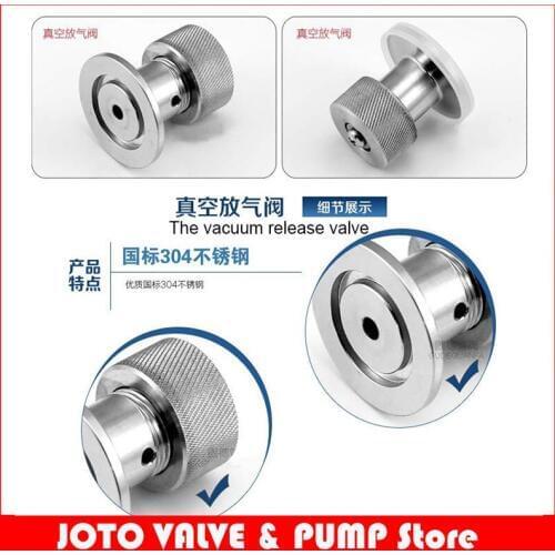 KF-25 Stainless Steel Vacuum Charging Valve For Gas And Non Corrosive Gas