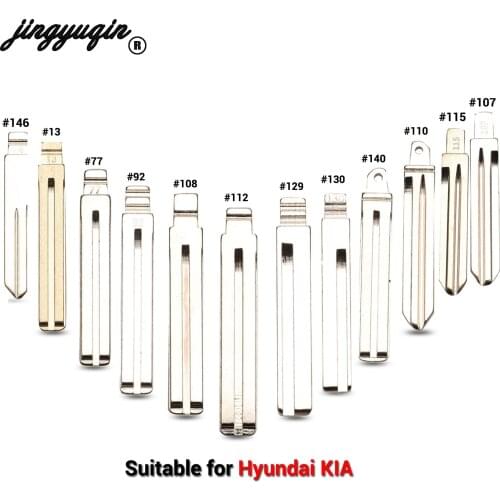 Jingyuqin Flip Key Kia K2 K3 K5 Spotage RIO For Hyundai Verna I30 IX35 HB20 Sonata Elantra Remote Car HY20/TOY40 Key Blade