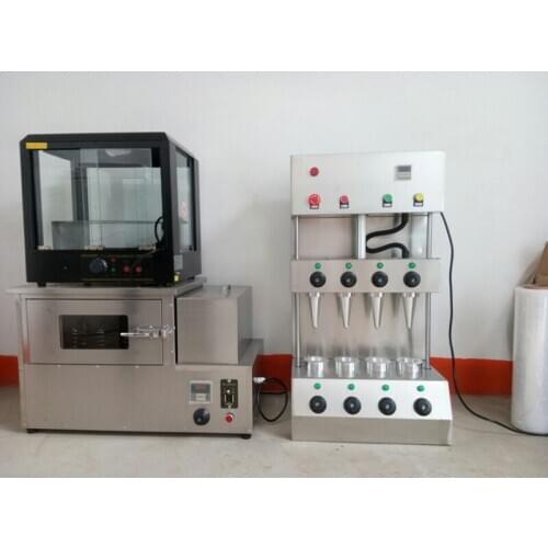 New Professional Pizza Cone Maker cone pizza forming machine pizza cone machine with rotary oven