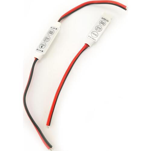 DC 12V mini Led Strip RGB single color 3 Keys Controller for SMD 3528/5050/5730/5630/3014 LED Strip lights DC12V