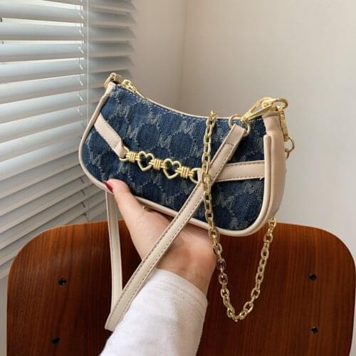 Chain Fashion Small Bag Womens 2021 New Embroidery Summer Shoulder Bag Messenger Bag Purses and Handbags Luxury Designer