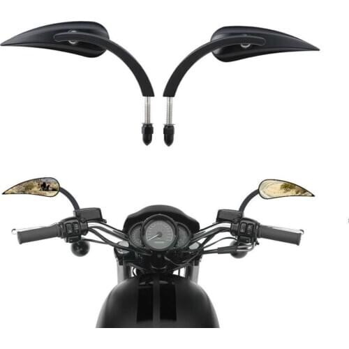 Motorcycle 8mm Rear View Mirrors For Harley Softail Springer Heritage CVO Street Electra Glide Fat Boy FLHX