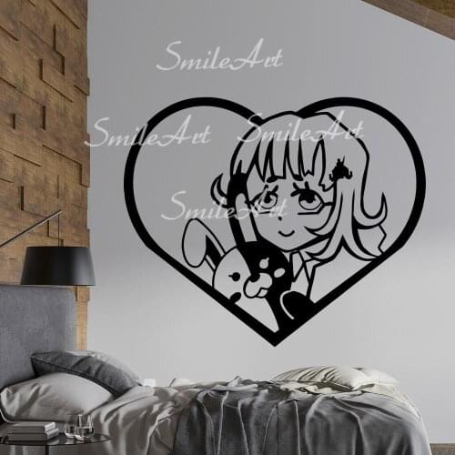 Cartoon Danganronpa Nursery Wall Stickers Vinyl Art Decals For Kids Rooms Wall Art MURAL Drop Shipping