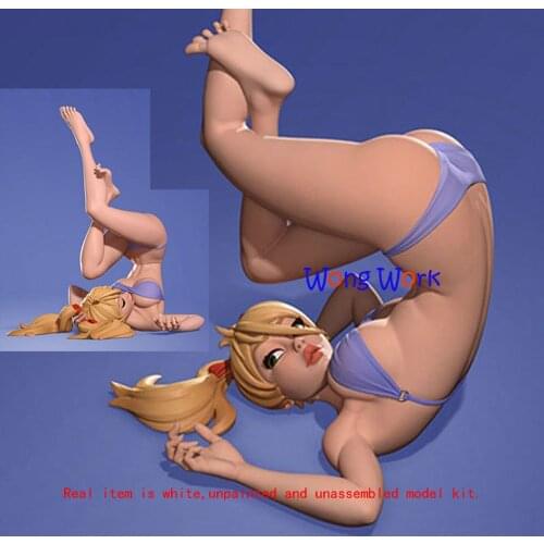 Wong Work Unpainted Lovely Girl 1/6 Scale 18cm H 3D Printing Unassembled Garage Kits GK Model Kit Figure Statue TTG-210710-1