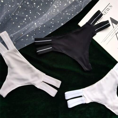 European Style Sexy Underwear Panties Fashion Diamond Solid Color G-String Pants Low Waist Seamless Comfort Briefs Lingerie